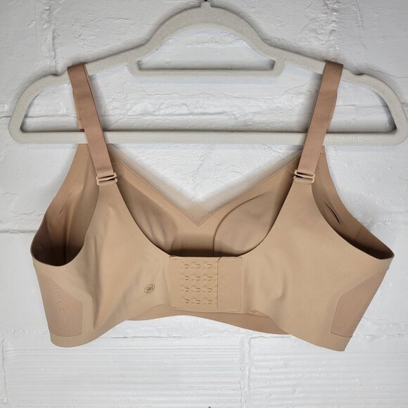 Honeylove Women's Size 1X Crossover Bra Wireless Nude Sand - Picture 2 of 4